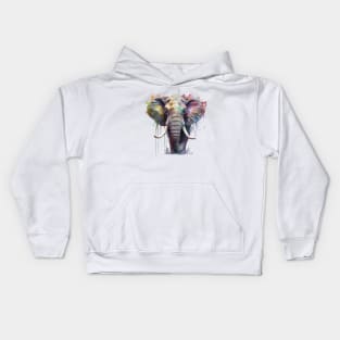 Elephant Splash Art: Majestic Fantasy Visualization #4 Kids Hoodie